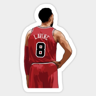 Zach Lavine Vector Back Sticker